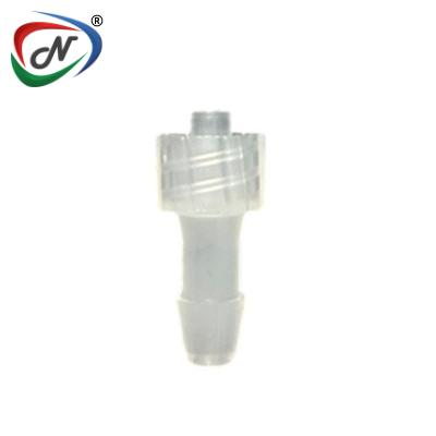  LM61 Luer Fitting, male luer X 3/16 HB, Natural Polypropylene
