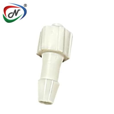  LM6130 Luer Fitting, male luer X 3/16 HB, White Nylon
