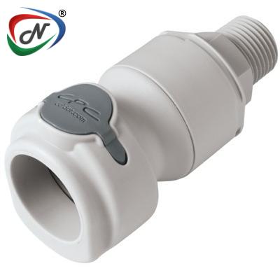  NSHD20008V 1/2 JACO Valved In-Line Molded Grey Grey Polypropylene Coupling Insert FKM Seal